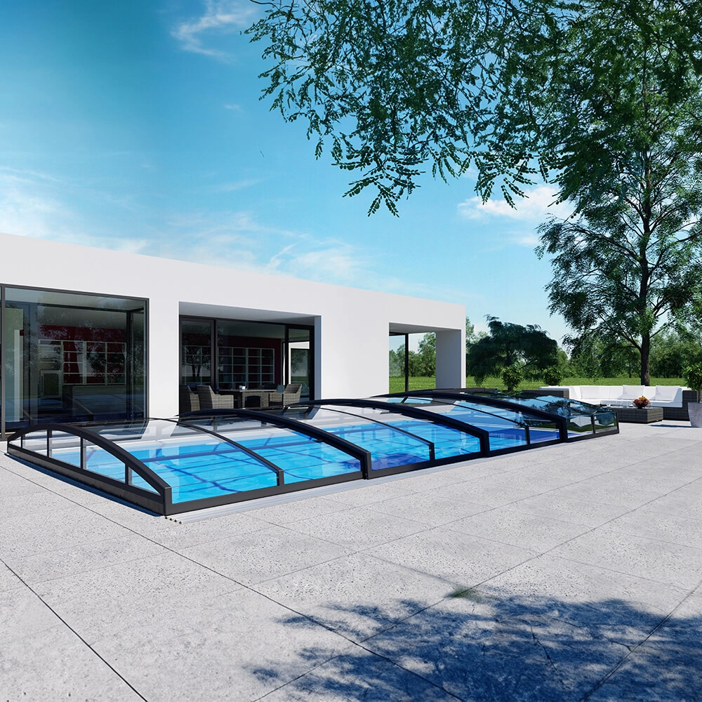 ueberdachung_casablanca_infinity_3 Poolüberdachung, CASA Infinity B clear, 860 x 500 x 70 cm, mit Schiebetür, div. Ausführung