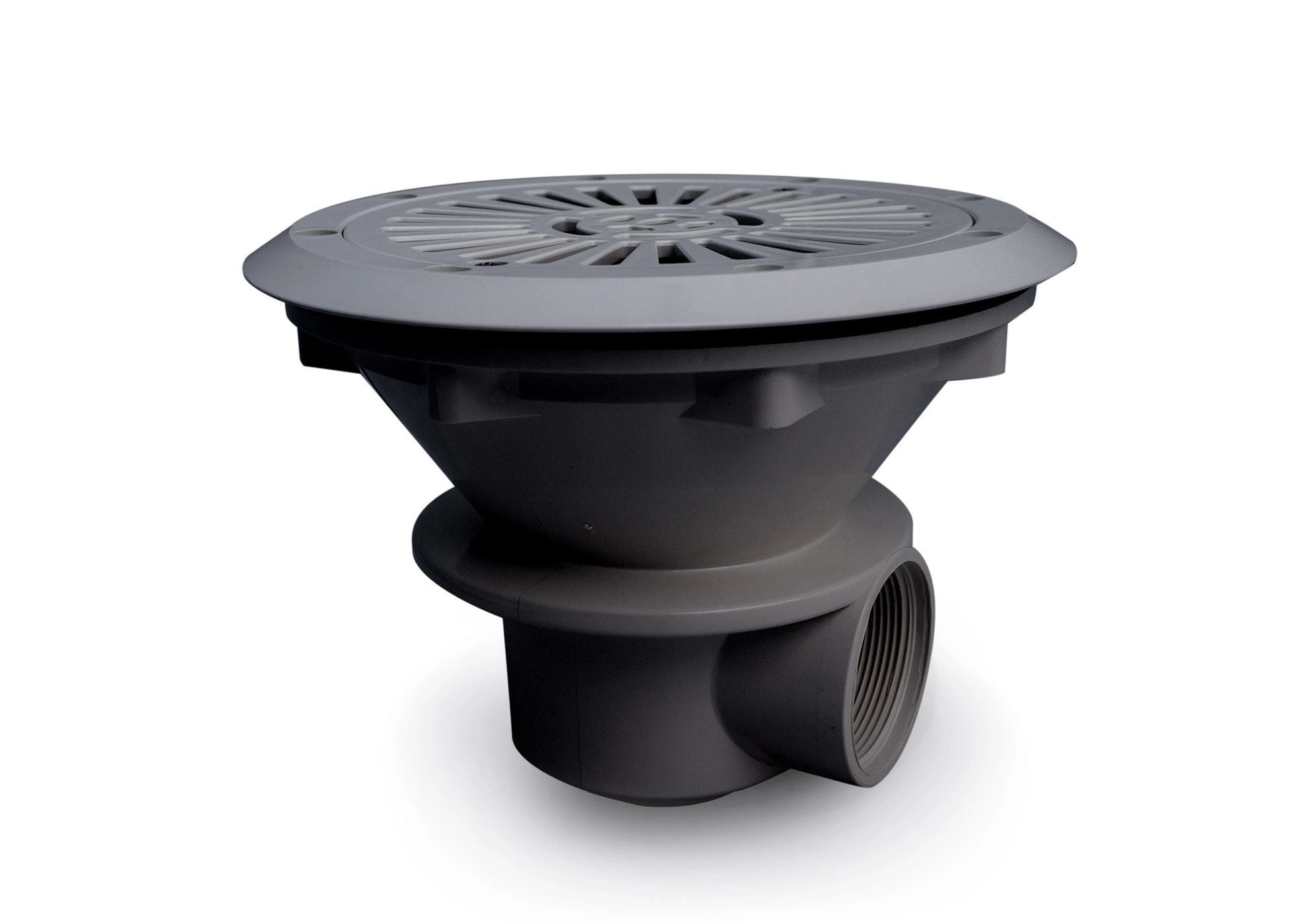 P10427-anth Bodenablauf Astral Ø 230 mm HELLGRAU (00271CL129)