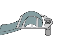 SONDERARTIKEL verstellbare Gurte für Stangenabdeckung Pro, von 10 - 200 cm