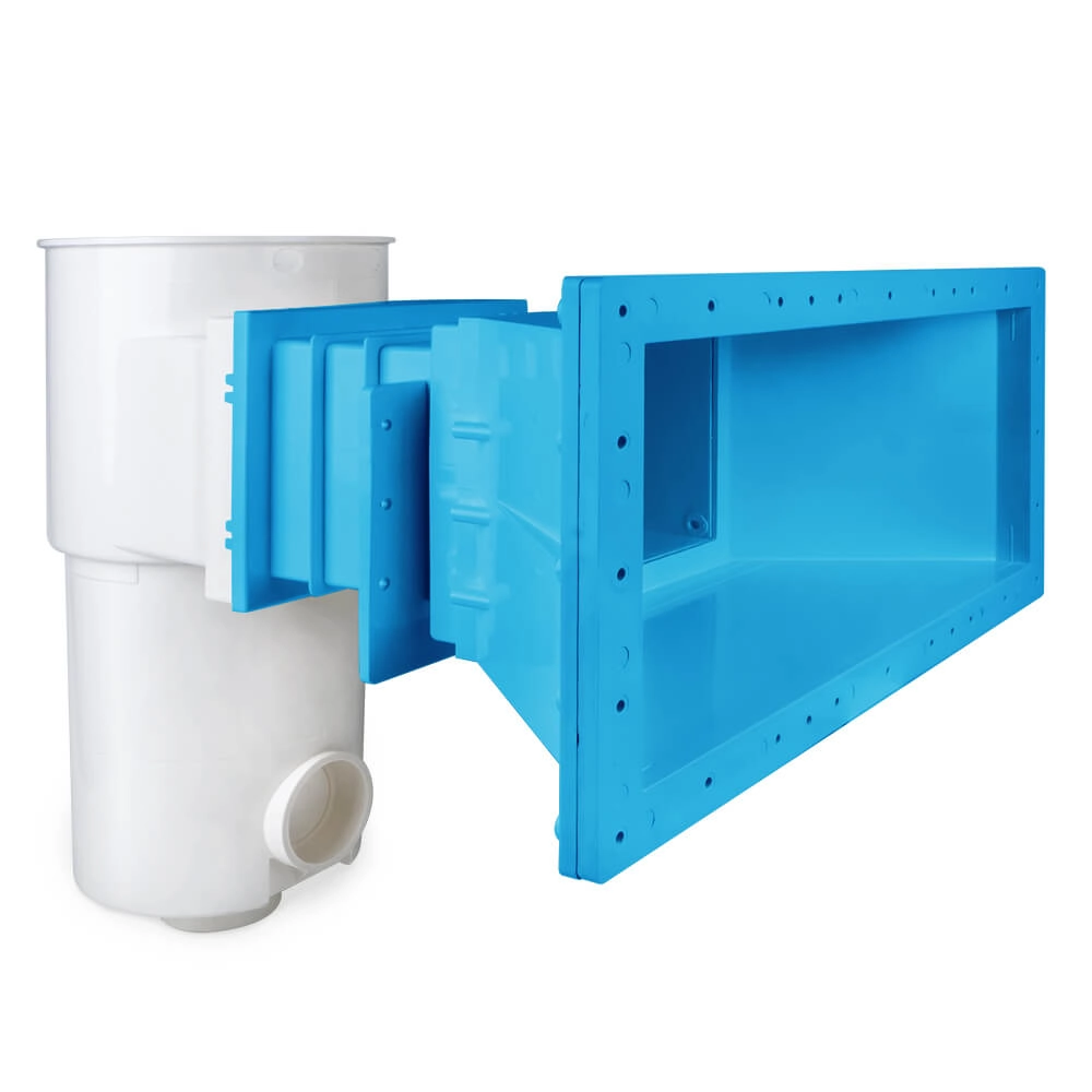 Breitmaulskimmer für Pool, Premium, adriablau