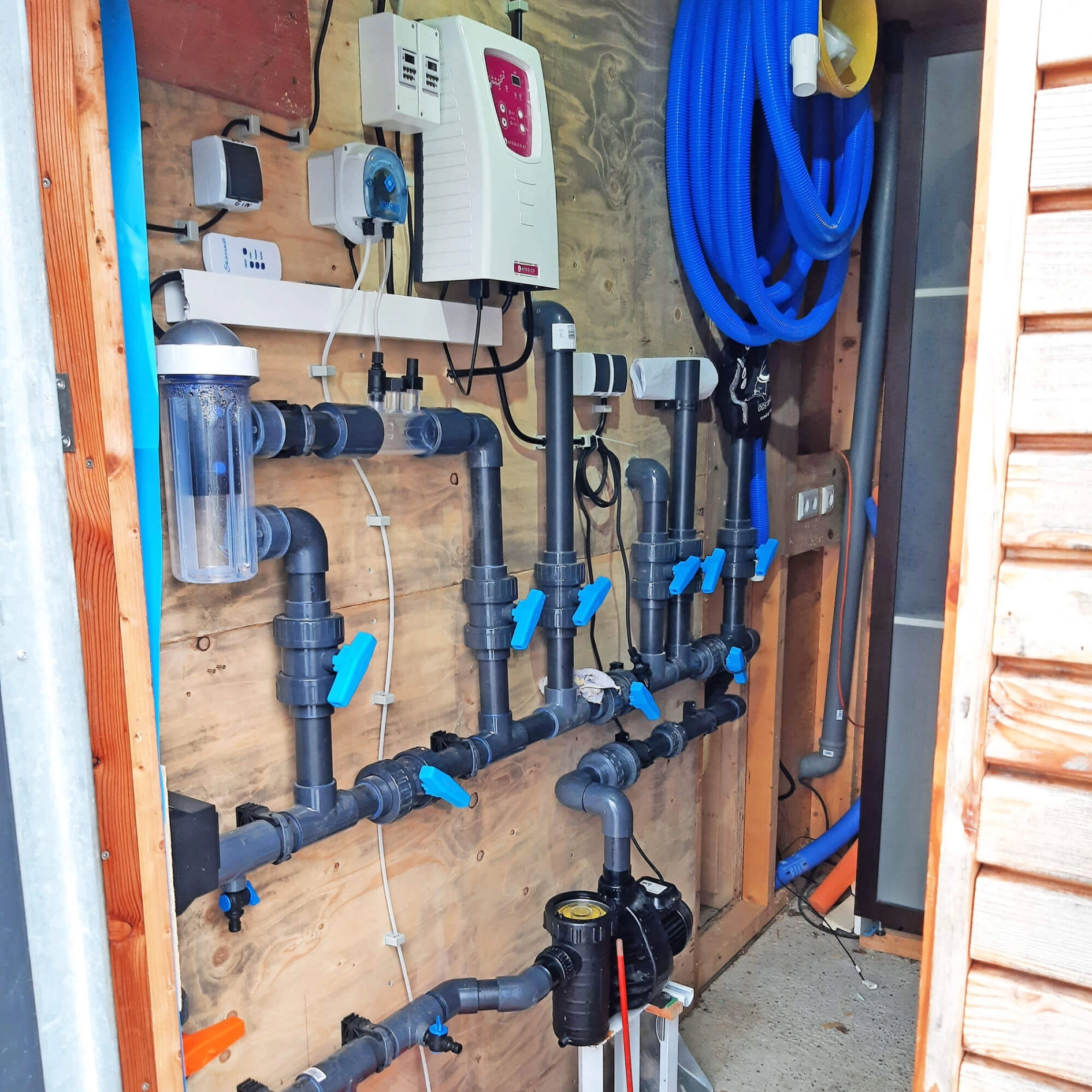 ➔ Styropor Pool BASIS-SET: Verrohrung und Technik