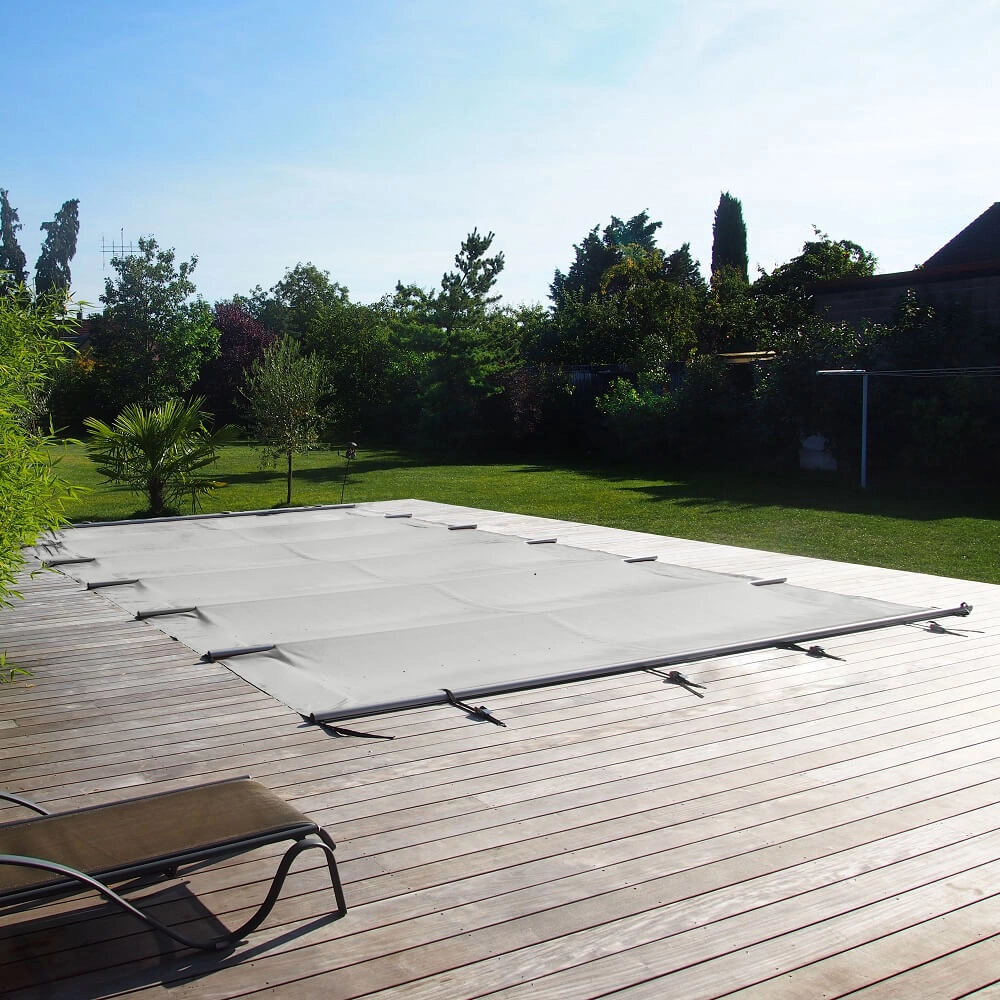 Stangenabdeckung Pro für 600 x 400 cm Einbaupool, inkl. Handkurbel, div. Farben