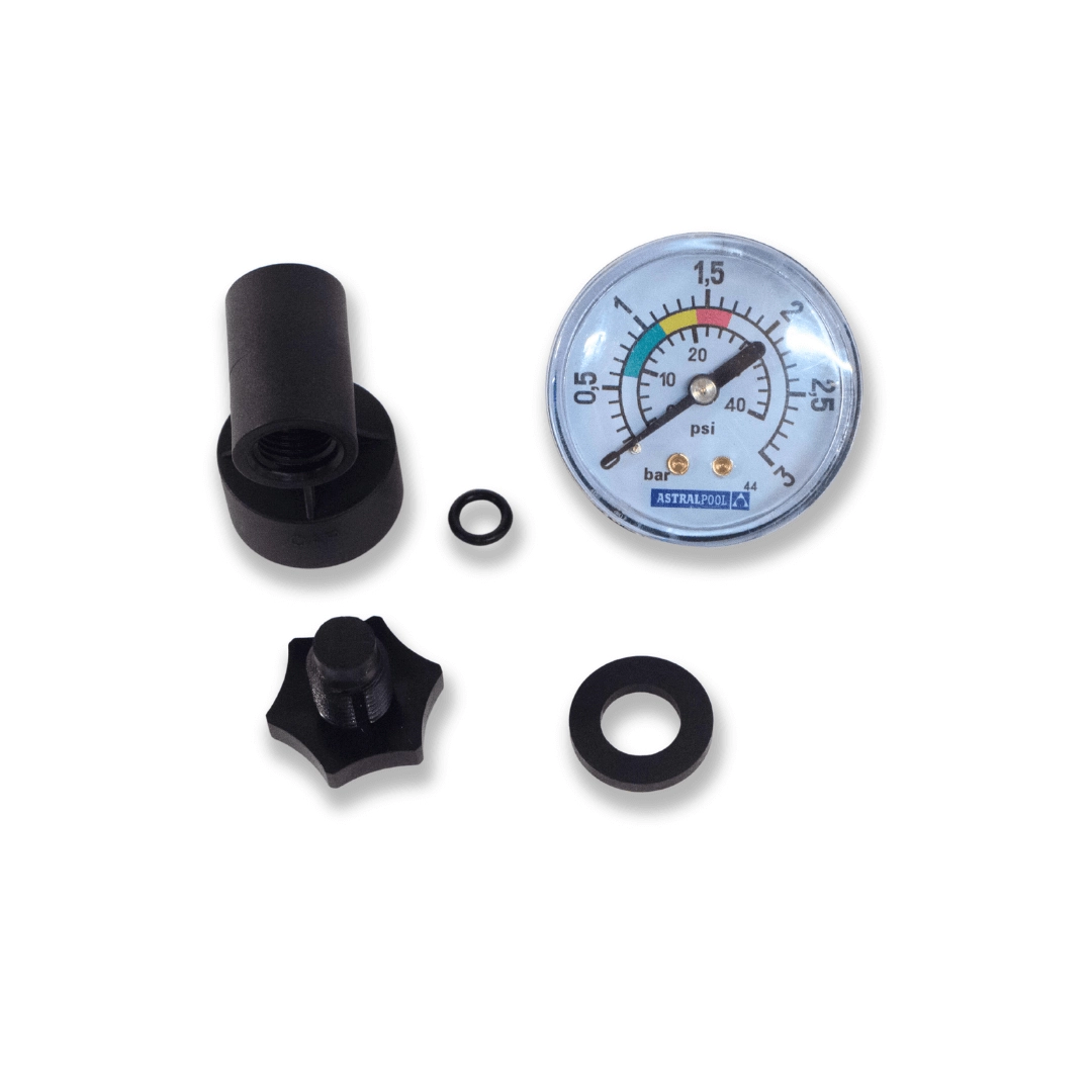 Filter Manomeeter Manometer Set neu zu Filterdeckel Rapid