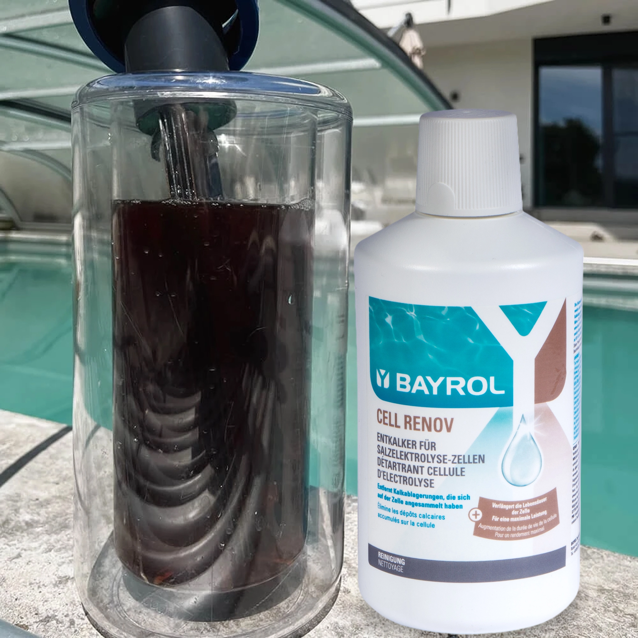 Flüssigentkalker für Pool von Bayrol