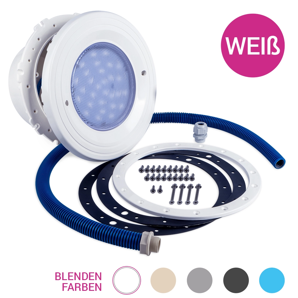 Scheinwerfer-weiss_PR44006000_weiss Pool Licht Premium, einzeln, LED-weiß, 12V, BWT - Weiß