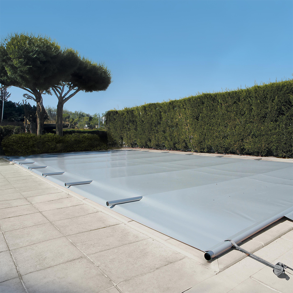 Stangenabdeckung Pure für 500 x 300 cm Einbaupool, inkl. Handkurbel, div. Farben