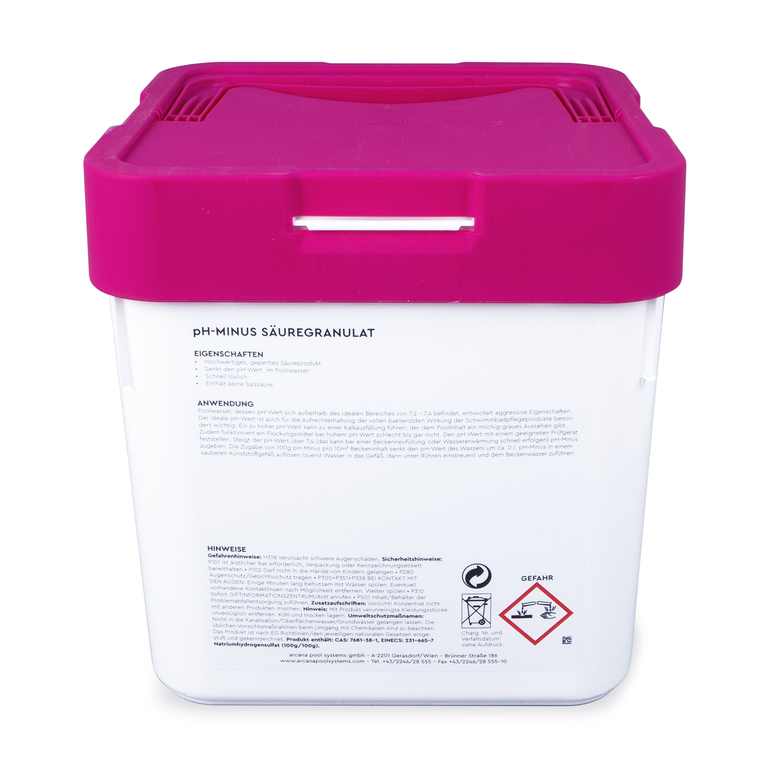BWT - pH-Minus, Säuregranulat - Anwendung