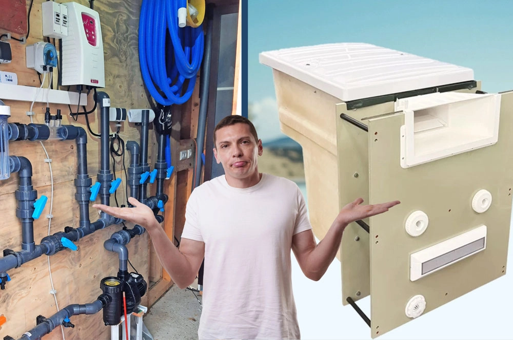 Verrohrung um den Pool oder fertige Filterbox - was ist besser?