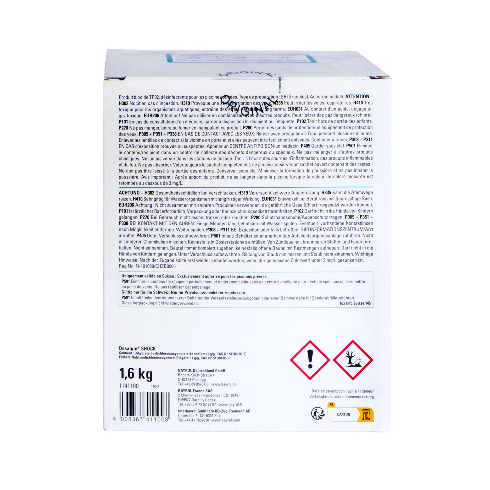 Bayrol Desalgin Shock, 4 x 400g