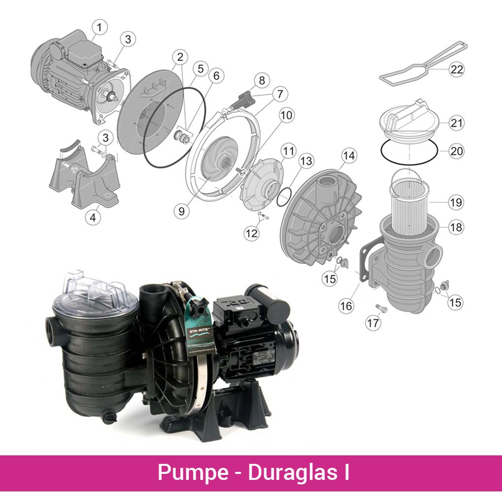 5p2r_ersatzteile Dichtungssatz komplett Duraglas I