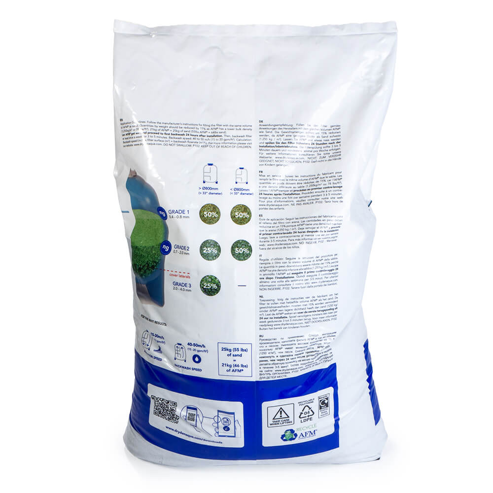Glasfiltermedium Körnung 0,7- 2,0 mm, 21kg Sack