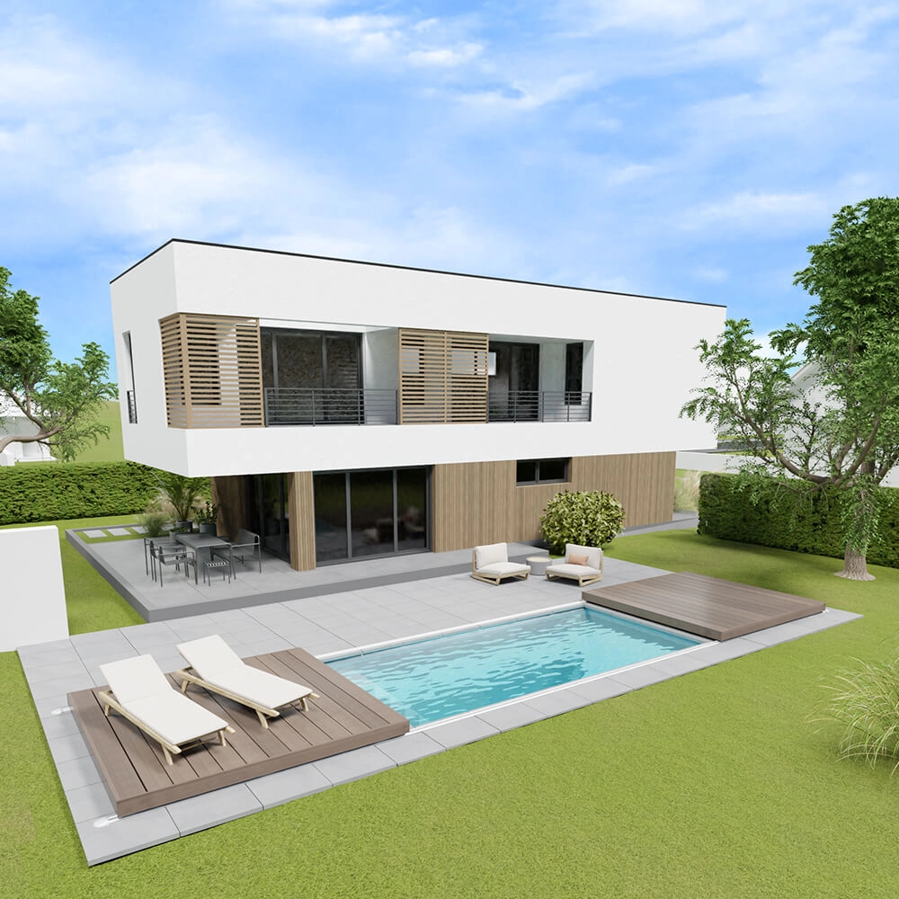 Walter-Waludeck-Flat-2x3x3-Ouvert Begehbare Poolabdeckung, 800 x 400 cm, Flat F42x2, verschiedene Ausführungen