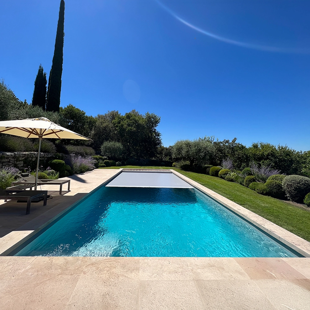 Lamellenabdeckung Unterflur 500, 800 x 300 cm, elektrisch