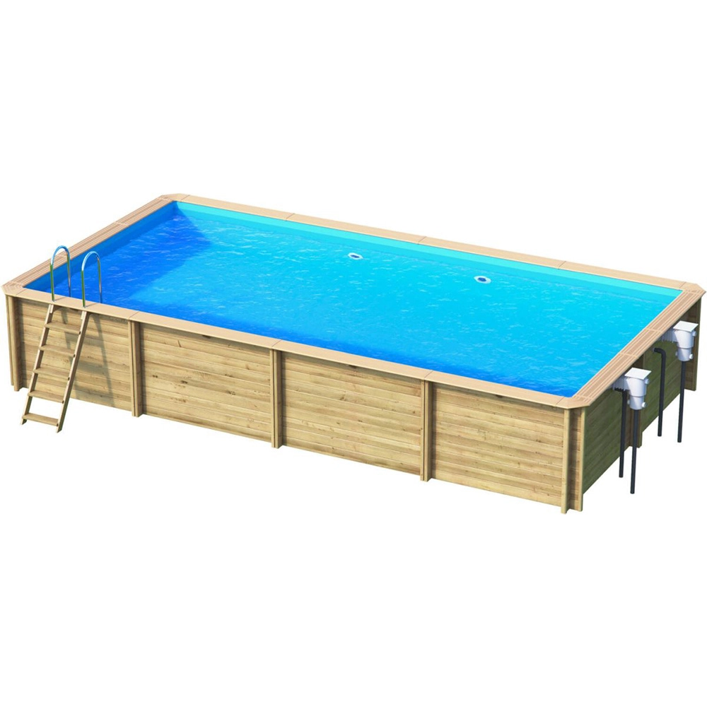 Holzpool rechteckig kaufen