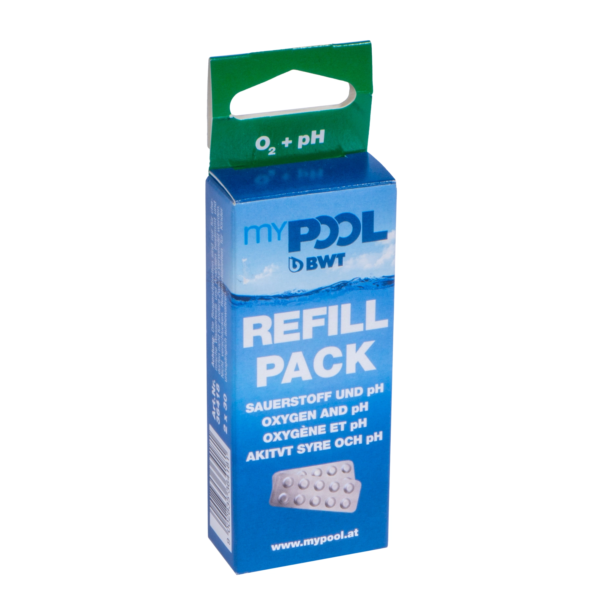 Nachfüllpackung Sauerstoff und pH