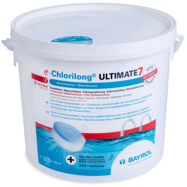 E-Bayrol Chlorilong ULTIMATE 7 4,8 kg, speziell verpackt für Onlinehandel